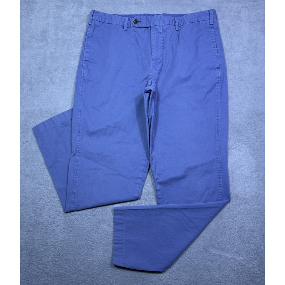 Sid Mashburn Pants Mens 36x30 Periwinkle Blue Chino Straight Slim Normcore